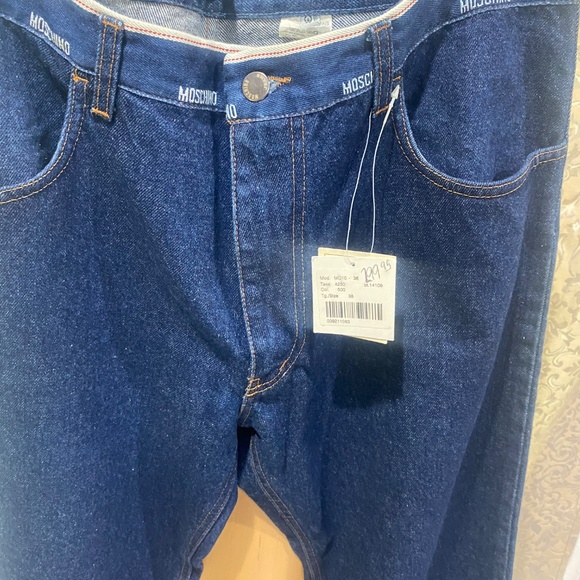Moschino Jeans Designer Vintage  Premium Raw Denim Sz 38 - Picture 9 of 11